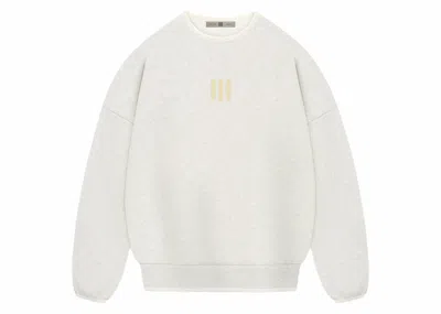 Pre-owned Fear Of God Men's  Athletics Heavy Fleece Crewneck Sweatshirt In Oatmeal Heather In Brown