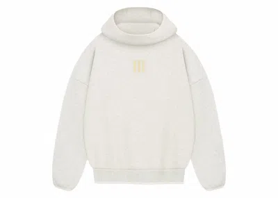Pre-owned Fear Of God Men's  Athletics Heavy Fleece Hoodie In Oatmeal Heather In Brown