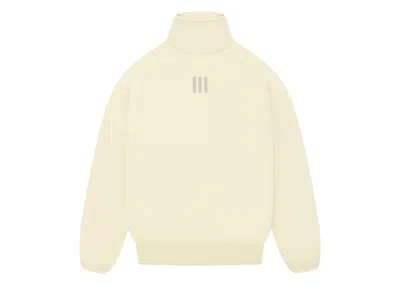 Pre-owned Fear Of God Men's  Athletics Heavy Fleece Mockneck In Pale Yellow