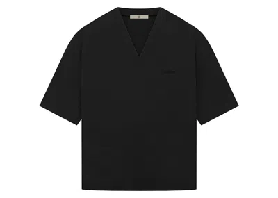 Pre-owned Fear Of God Men's  Athletics Heavy Jersey Vneck Tee Shirt In Black