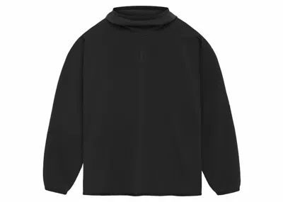 Pre-owned Fear Of God Men's  Athletics Stretch Woven Running Hoodie In Black