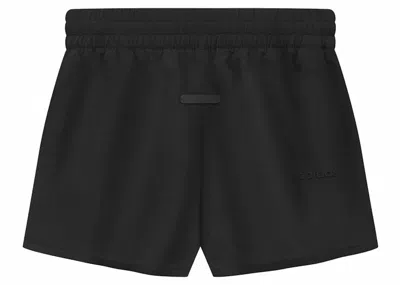Pre-owned Fear Of God Men's  Athletics Stretch Woven Running Short In Black