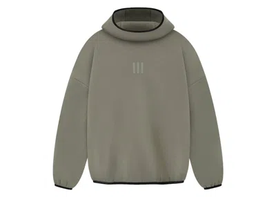 Pre-owned Fear Of God Men's  Athletics Suede Fleece Hoodie In Clay