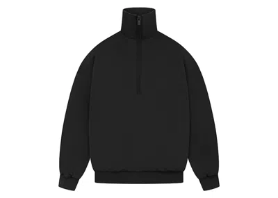 Pre-owned Fear Of God Men's  Athletics Tricot 1/2 Zip Pullover In Black