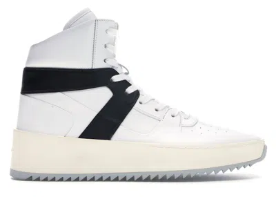 Pre-owned Fear Of God Men's  Basketball Sneaker Leather Sneakers In White/black