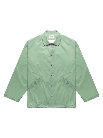 Pre-owned Fear Of God Men's  Coaches Jacket In Army Iridescent