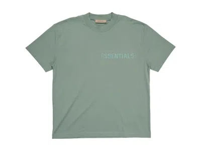 Pre-owned Fear Of God Men's  Eshort Sleeveentials Short Sleeve Tee Shirt In Sycamore