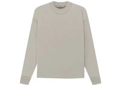 Pre-owned Fear Of God Men's  Essentialong Sleeve Long Sleeve Tee Shirt In Seal