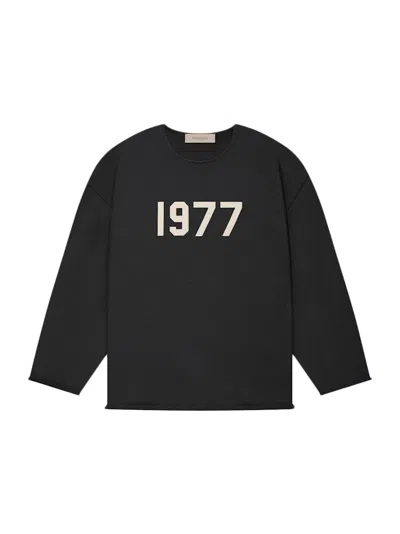 Pre-owned Fear Of God Men's  Essentials 1977 Raw Edge Sweater In Iron