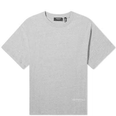 Pre-owned Fear Of God Men's  Essentials 3m Logo Boxy T-shirt In Dark Heather Grey/black