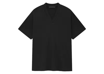 Pre-owned Fear Of God Men's  Essentials 3pack Essential Vneck Tee Shirt In Black