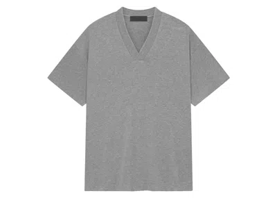 Pre-owned Fear Of God Men's  Essentials 3pack Essential Vneck Tee Shirt In Dark Heather