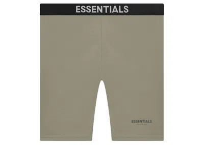 Pre-owned Fear Of God Men's  Essentials Athletic Biker Short In Charcoal