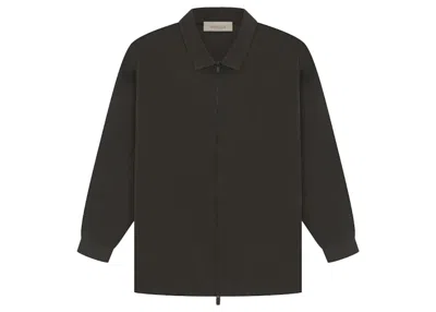Pre-owned Fear Of God Men's  Essentials Barn Jacket In Off Black