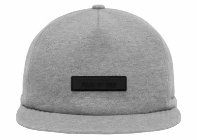 Pre-owned Fear Of God Men's  Essentials Baseball Cap In Dark Heather Oatmeal In Brown