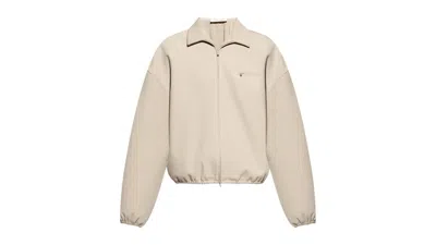 Pre-owned Fear Of God Men's  Essentials Bonded Canvas Jacket In Timber