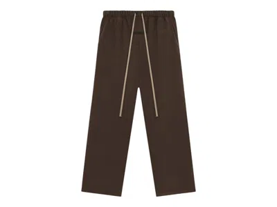 Pre-owned Fear Of God Men's  Essentials Brushed Relaxed Pant In Brown