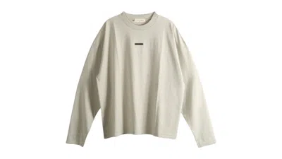 Pre-owned Fear Of God Men's  Essentials Classic Fit T-shirt In Heather Stone In Gray