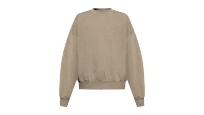 Pre-owned Fear Of God Men's  Essentials Classic Fleece Crewneck Sweatshirt In Homestead Heather
