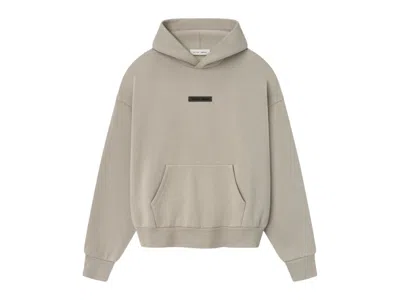 Pre-owned Fear Of God Men's  Essentials Classic Fleece Hoodie In Timber In Brown