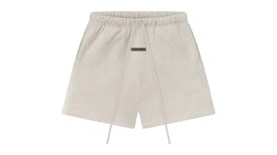 Pre-owned Fear Of God Men's  Essentials Classic Fleece Sweatshort (fw25) In Heather Stone In Gray
