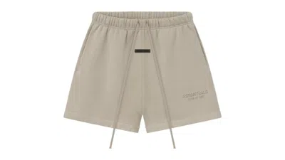 Pre-owned Fear Of God Men's  Essentials Classic Fleece Sweatshort (fw25) In Timber In Brown