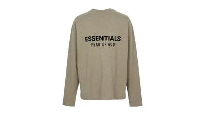 Pre-owned Fear Of God Men's  Essentials Classic Long Sleeve T-shirt In Homestead Heather In Purple