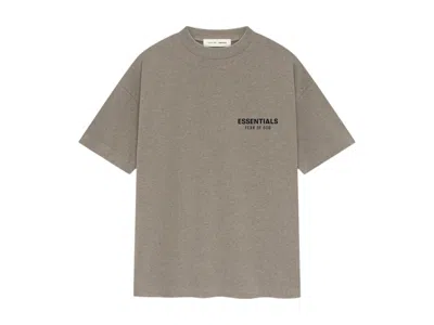 Pre-owned Fear Of God Men's  Essentials Classic Short Sleeve Tee Shirt In Homestead Heather