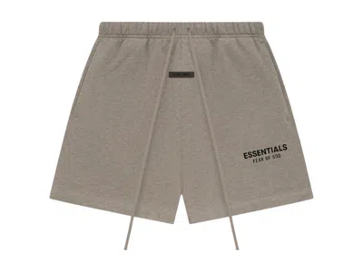 Pre-owned Fear Of God Men's  Essentials Classic Sweatshort In Homestead Heather