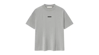Pre-owned Fear Of God Men's  Essentials Classic Tee Shirt In Concrete Heather