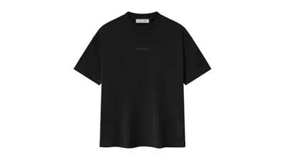 Pre-owned Fear Of God Men's  Essentials Classic Tee Shirt In Jet Black
