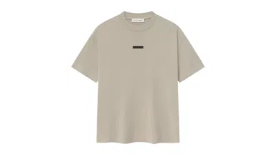 Pre-owned Fear Of God Men's  Essentials Classic Tee Shirt In Timber In Brown