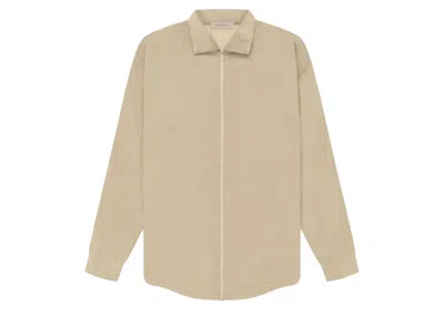 Pre-owned Fear Of God Men's  Essentials Corduroy Shirt Jacket In Sand