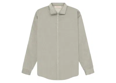 Pre-owned Fear Of God Men's  Essentials Corduroy Shirt Jacket In Seal In Gray