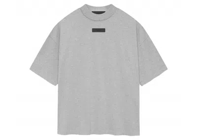 Pre-owned Fear Of God Men's  Essentials Core Collection Crewneck Sweat-shirt T-shirt In Light Heather Grey