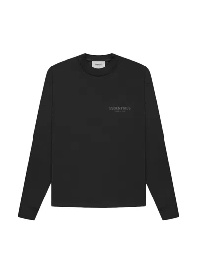 Pre-owned Fear Of God Men's  Essentials Core Collection Long Sleeve T-shirt In Stretch Limo
