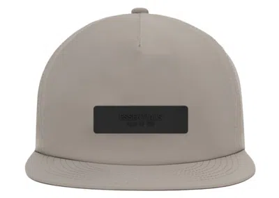 Pre-owned Fear Of God Men's  Essentials Core Collection Nylon Baseball Cap In Dust In Brown