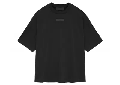 Pre-owned Fear Of God Men's  Essentials Core Collection Short Sleeve Tee Shirt In Black