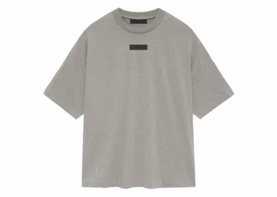 Pre-owned Fear Of God Men's  Essentials Core Collection Short Sleeve Tee Shirt In Heather Grey In Gray