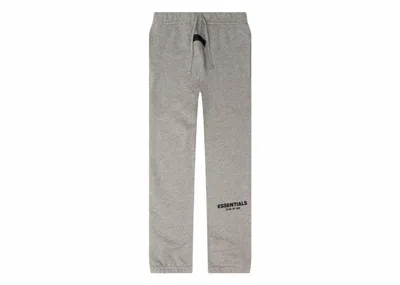 Pre-owned Fear Of God Men's  Essentials Core Collection Sweatpant In Dark Heather Oatmeal In Brown