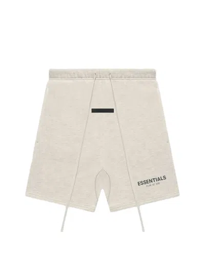 Pre-owned Fear Of God Men's  Essentials Core Collection Sweatshort In Light Heather Oatmeal