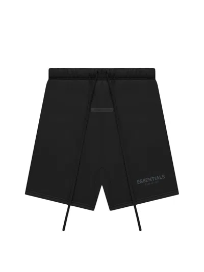 Pre-owned Fear Of God Men's  Essentials Core Collection Sweatshort In Stretch Limo In Black
