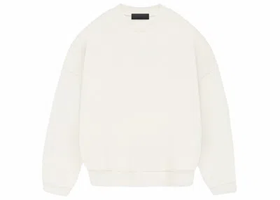 Pre-owned Fear Of God Men's  Essentials Crewneck Sweatshirt In Cloud Dancer