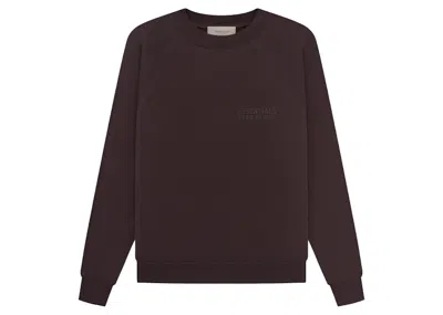 Pre-owned Fear Of God Men's  Essentials Crewneck Sweatshirt In Plum