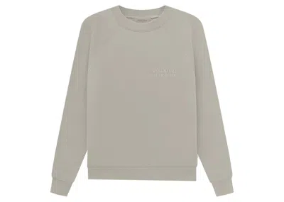Pre-owned Fear Of God Men's  Essentials Crewneck Sweatshirt In Seal In Gray