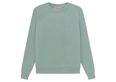 Pre-owned Fear Of God Men's  Essentials Crewneck Sweatshirt In Sycamore