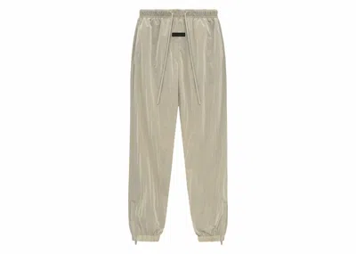 Pre-owned Fear Of God Men's  Essentials Crinkle Nylon Trackpants In Garden Yellow
