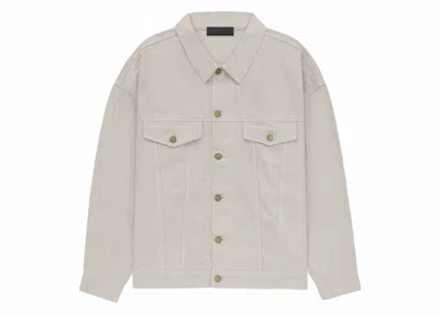 Pre-owned Fear Of God Men's  Essentials Denim Jacket In Silver Cloud