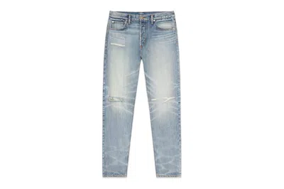 Pre-owned Fear Of God Men's  Essentials Denim Jeans In Light Indigo In Purple