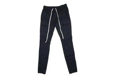 Pre-owned Fear Of God Men's  Essentials Drawstring Cargo Pants In Black